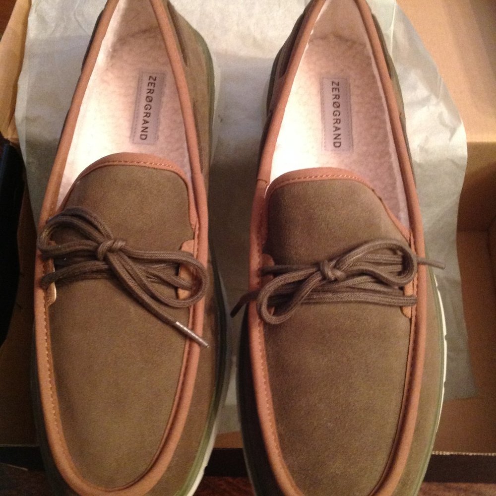 Cole Haan Men's Generation ZeroGrand Suede Rec Slippers - 11.5M -New in Box